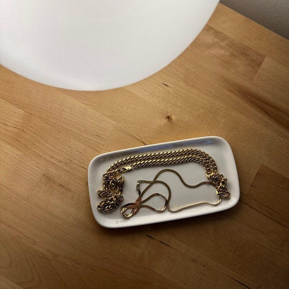 White Glass Soap Dish Trinket Tray - Picture 5 of 12